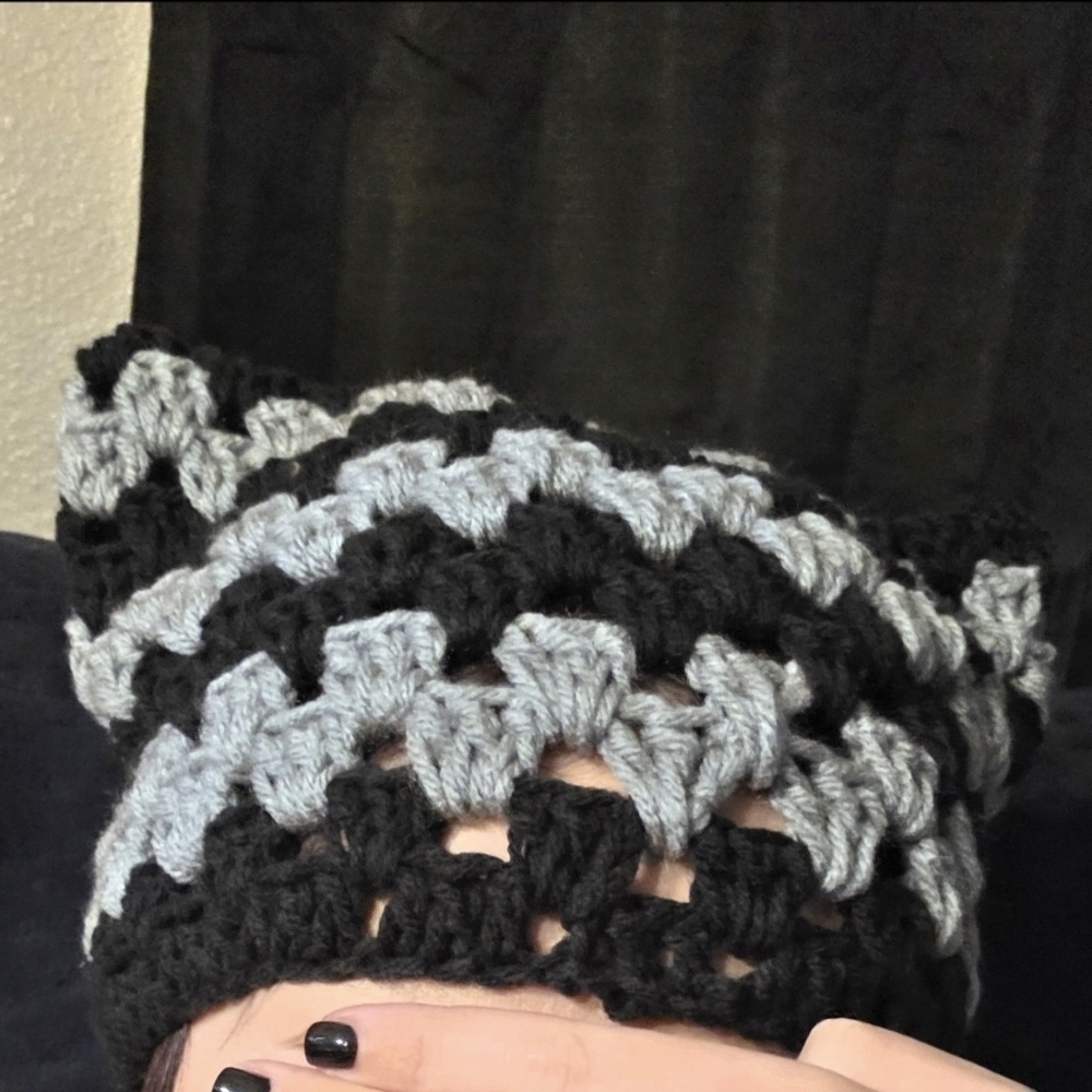 Handmade Crochet Cat Hat Beanie